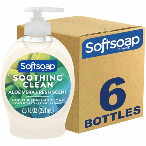 Colgate-Palmolive Company  Liquid Hand Soap, Aloe Vera, 7.5 fl. oz., 6/CT, Pearl