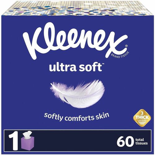 Kimberly-Clark Professional  Tissues, Ultra Soft, Kleenex,65 Sht/BX, WE