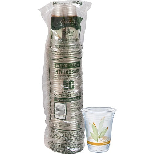 Solo Cup Company  Cold Cups, Eco-Forward, 16oz, 50/PK, Clear