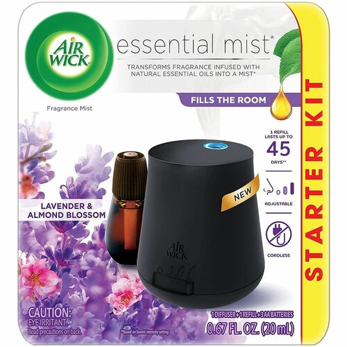 Reckitt Benckiser  Mist Diffuser Starter Kit, Lavender/Almond Blossom, Multi