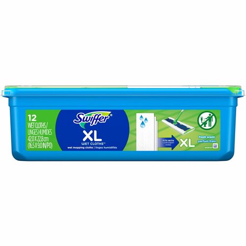 Procter & Gamble Commercial  Sweeping Cloths,Refills,f/Sweeper,Wet,12/BX,WE