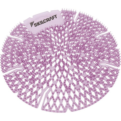 SKILCRAFT  Urinal Screen,Deodorizer,7-1/4"DIAx1/16"H,Lavender,10/BX,PE