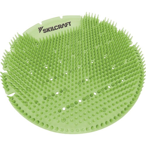 SKILCRAFT  Urinal Screen,Deodorizer,7-1/4"DIAx1/4"H,Lime,6/BX,GN