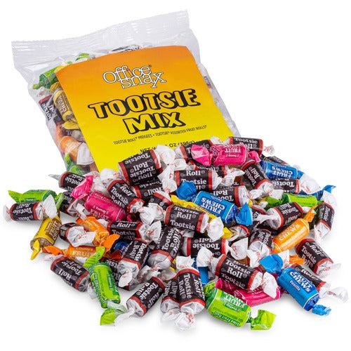 Office Snax  Candy, Tootsie Rolls, Assorted Flavors, 14oz. Bag, AST