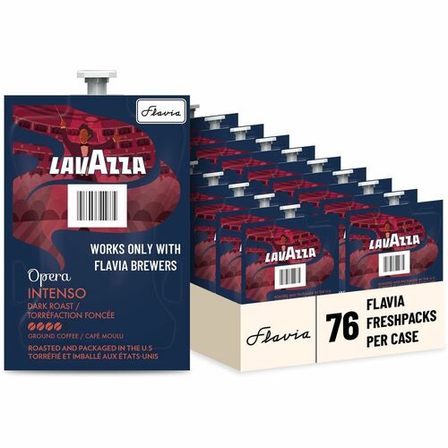 Lavazza  Coffee,Freshpack,Dark Roast,Intenso,0.32oz,76/CT,BN
