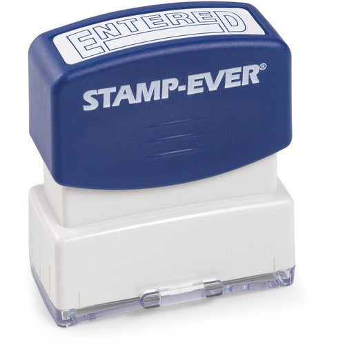 Trodat USA  Stamp, Pre-Inked, "Entered", 1-11/16"x9/16" Impression, Blue