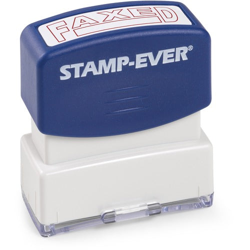 Trodat USA  Stamp, Pre-Inked, "Faxed", 1-11/16"x9/16" Impression, Red