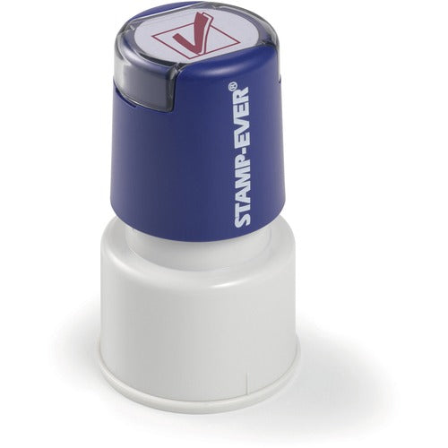 Trodat USA  Stamp,Pre-Inked,Check Mark,3/4" Dia Impression,Red