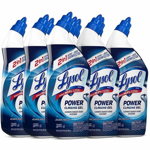 Reckitt Benckiser  Toilet Bowl Cleaner, 24oz, 9/CT, Blue