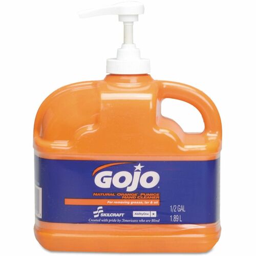 SKILCRAFT  GOJO Pumice Hand Cleaner, Fresh Citrus Scent, 0.5 gal, 6/Carton