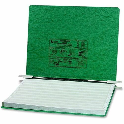 ACCO  Data Binder,f/Unburst Shts,6" Cap,14-7/8"x11",Dark Green