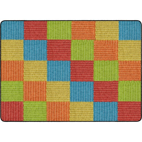Flagship Carpets, Inc.  Rug, Blocks, Basketweave, Rectangle, 6'x8'4", Primary-FCIFA100932FS
