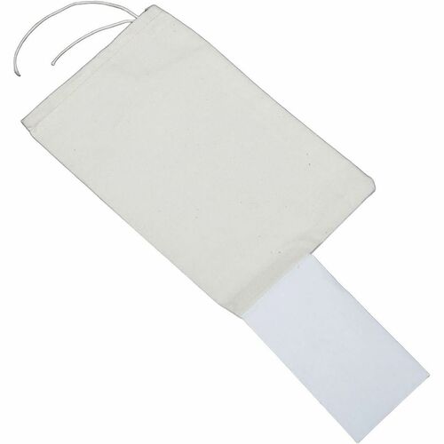SKILCRAFT  Mailing Bag, Cotton, Draw String Closure, 3" x 5", Natural, 100/Bundle