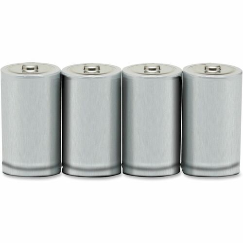 SKILCRAFT  Batteries, Alkaline, Non-Rechargeable, D, 4/PK