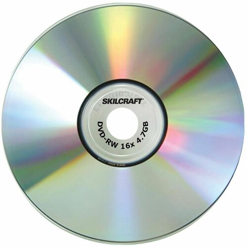 SKILCRAFT  CD-R Recordable Disc, 700 MB/80min, 52x, Spindle, Silver, 100/Pack