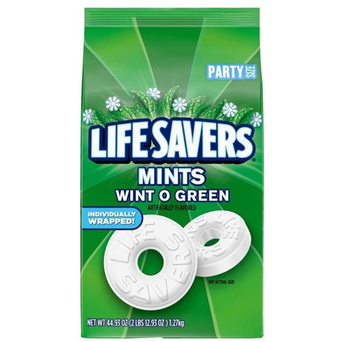 Office Snax  Candy,Wint O Green Lifesavers, 44.93oz Bag,White