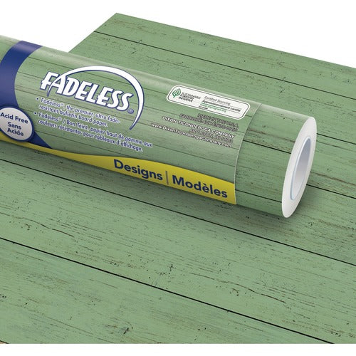 Pacon  Art Paper Roll, Fadeless, 48"x50', 50 lb, Mint Shiplap