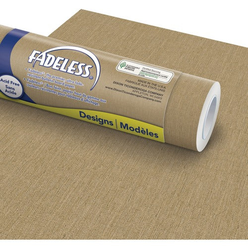 Pacon  Art Paper Roll, Fadeless, 48"x50', 50 lb, Natural Burlap