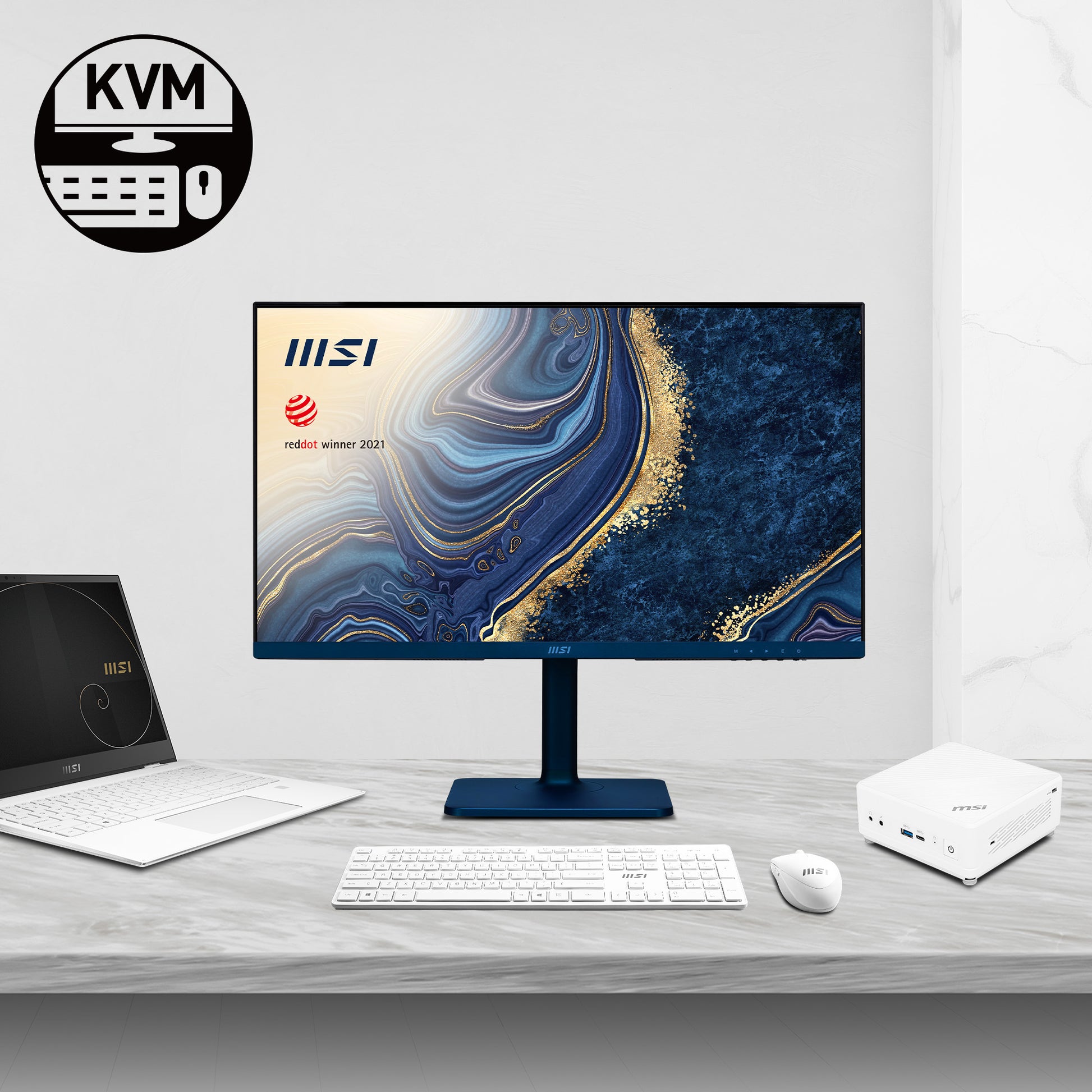 MSI Modern MD272QP ULTRAMARINE computer monitor 27" 2560 x 1440 pixels Wide Quad HD Black