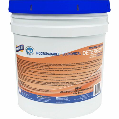 Genuine Joe  Laundry Detergent, Powder, Launder-X, 18 lb-GJO99741