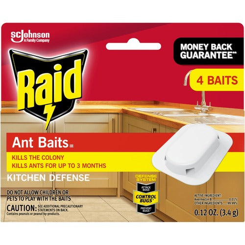 S.C. JOHNSON & SON, INC  Bait, f/Ants, 3 Months, Indoors, 4/BX,RD