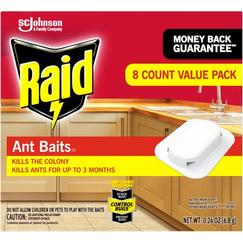 S.C. JOHNSON & SON, INC  Bait, f/Ants, 3 Months, Indoors, 8/BX,RD