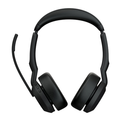 Jabra Evolve2 55 Headset Wired & Wireless Head-band Office/Call center Bluetooth Charging stand Black
