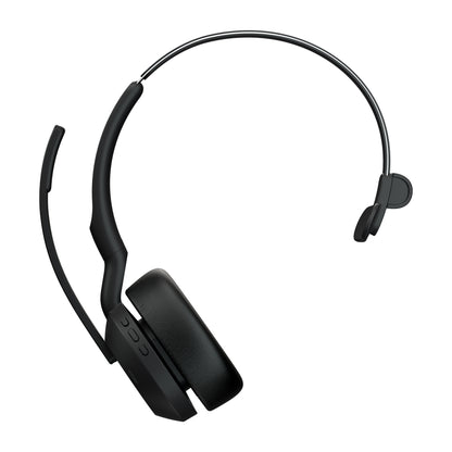 Jabra Evolve2 55 Headset Wired & Wireless Head-band Office/Call center Bluetooth Charging stand Black