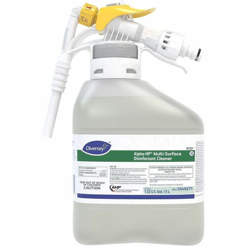 Diversey Care  Disinfectant,MultiSurface,NonPorous,HydrogenPerox,5L/RTD,CR-DVO5549271