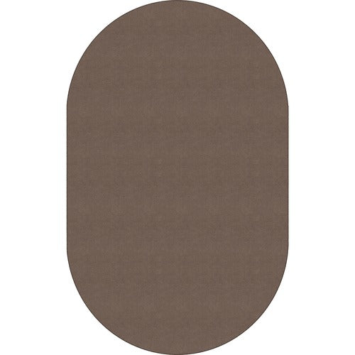 Flagship Carpets, Inc.  Rug, Oval, Solid Color, 7'6"x12', Almond-FCIBS45AL