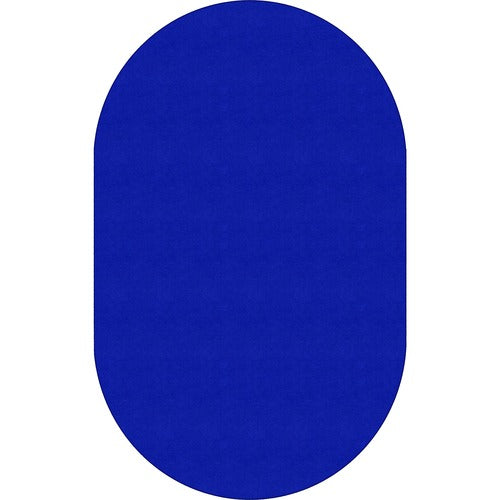 Flagship Carpets, Inc.  Rug, Oval, Solid Color, 7'6"x12', Royal Blue-FCIBS45RB