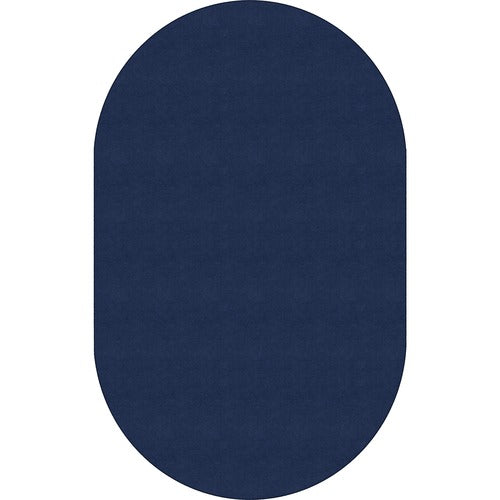 Flagship Carpets, Inc.  Rug, Oval, Solid Color, 7'6"x12', Navy-FCIBS45NY