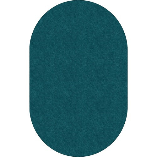 Flagship Carpets, Inc.  Rug,Oval,SolidColor,StainResistant,7'6"x12',Marine Blue-FCITS45MB