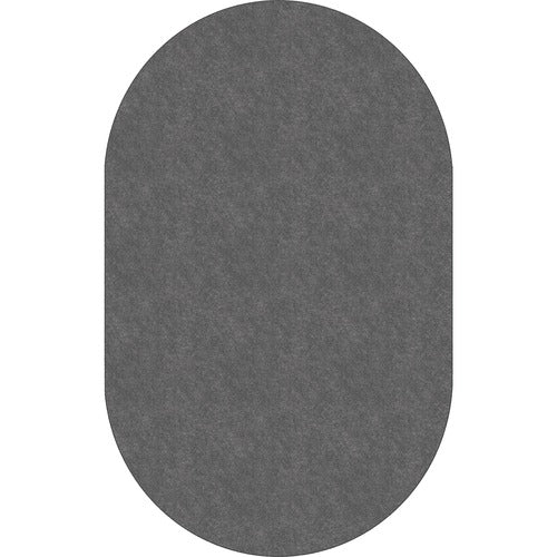 Flagship Carpets, Inc.  Rug,Oval,SolidColor,StainResistant,7'6"x12',Gray-FCITS45GY