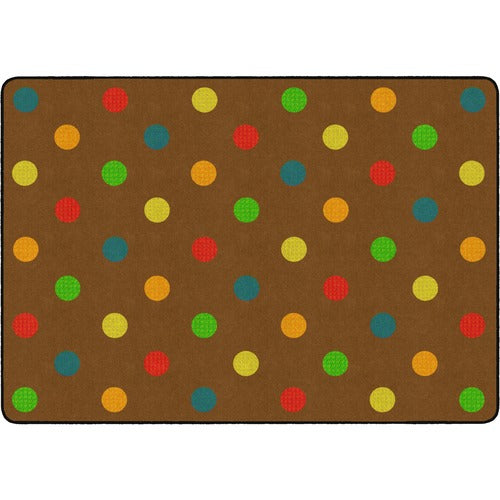Flagship Carpets, Inc.  Rug, Dots, Rectangle, 6'x8'4", Muted-FCIFE41032A