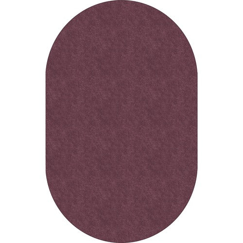 Flagship Carpets, Inc.  Rug,Oval,SolidColor,StainResistant,7'6"x12',Plum-FCITS45PL