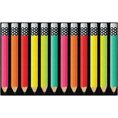 Flagship Carpets, Inc.  Rug, Pencils, Rectangle, 7'6"x12', Multi-FCICA199444SG