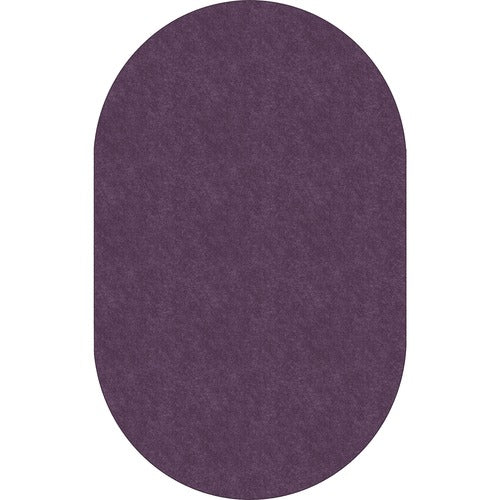 Flagship Carpets, Inc.  Rug,Oval,SolidColor,StainResistant,7'6"x12',Pretty Purple-FCITS45PP