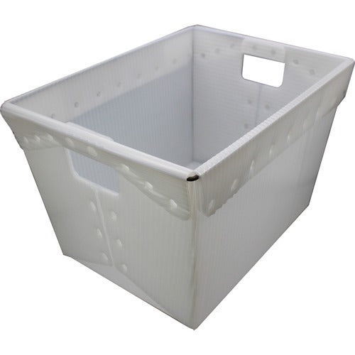 Flipside Products  Storage Bin,Plastic,Wire,13-1/4"x18-1/4"x11-3/5",2/PK,TLT-FLP40101