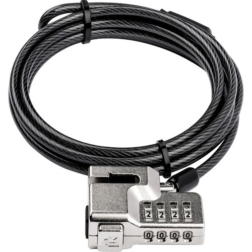 SKILCRAFT  Laptop Lock,f/SurfacePro/Go,Cable,Combination,6'L,BK