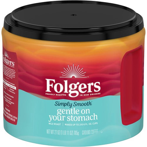 Folgers  Ground Coffee, Simply Smooth, 27oz, Mild Roast-FOL30446