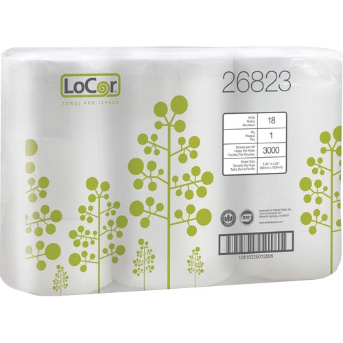 Solaris Paper, Inc.  Bath Tissue,3000-Sht,1-Ply,3-17/20"x4-1/20",6/PK,3PK/CT,WE
