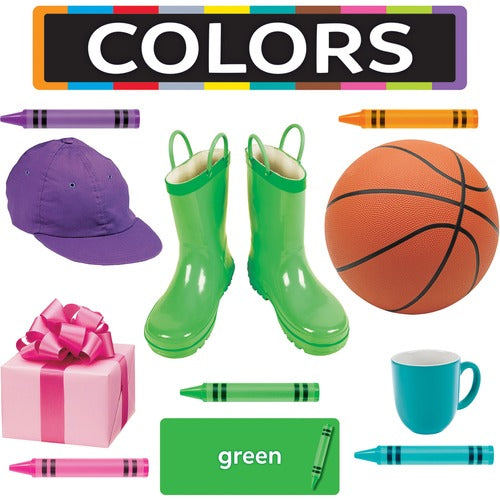 Trend Enterprises  Display Set,Colors,w/Labels/Images,49 Pcs,Multi