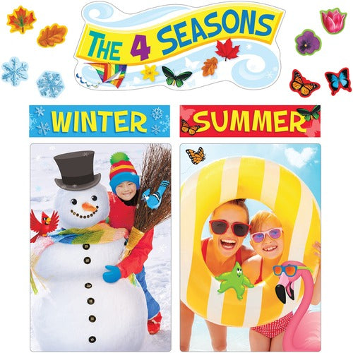 Trend Enterprises  Poster Set,4 Seasons,34 Pcs,10-3/4"x16-1/8",Multi