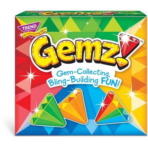 Trend Enterprises  Card Game, Gemz, Ages 4+, 63 Cards, Multi
