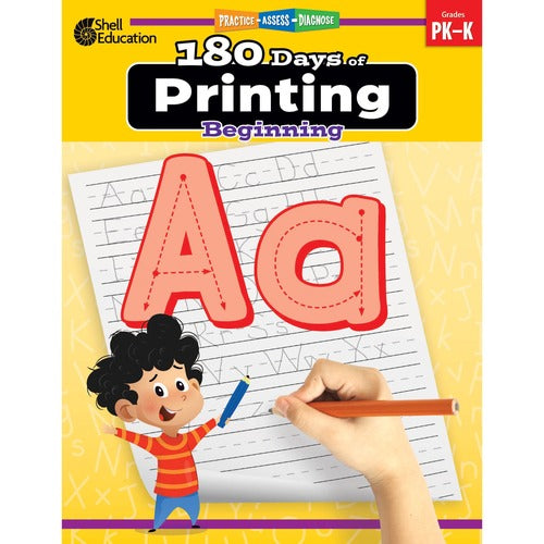 Shell Education Teacher Created Materials  Workbook, Print Writing, Pre-K/Kindergarten, Multi