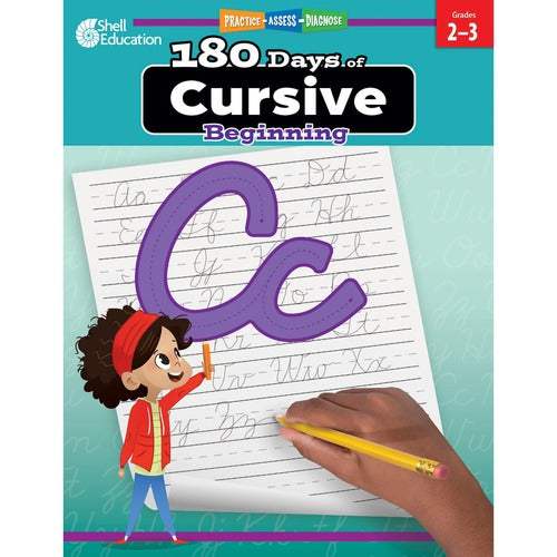 Shell Education Teacher Created Materials  Workbook, Cursive Writing, Second/Third Grade,Multi