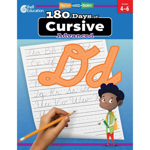 Shell Education Teacher Created Materials  Workbook, Cursive Writing, Fourth/Fifth/Sixth Grade,Multi