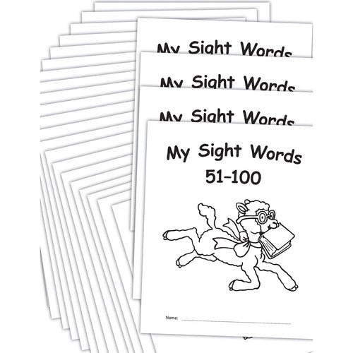 Teacher Created Resources  Books, My Sight Words 51-100, 25/PK, WE