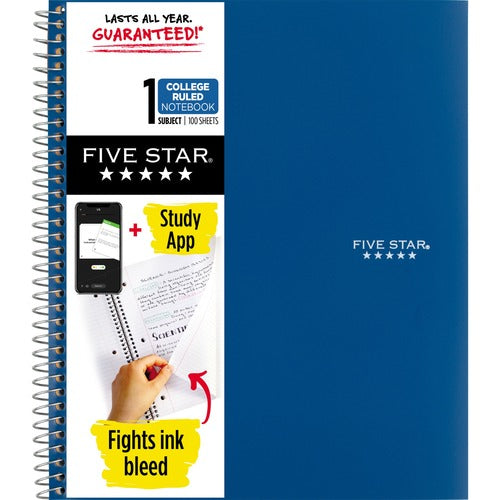Mead  Notebook,1 Subject,100 Shts,College Ruled,Wirebound,BE
